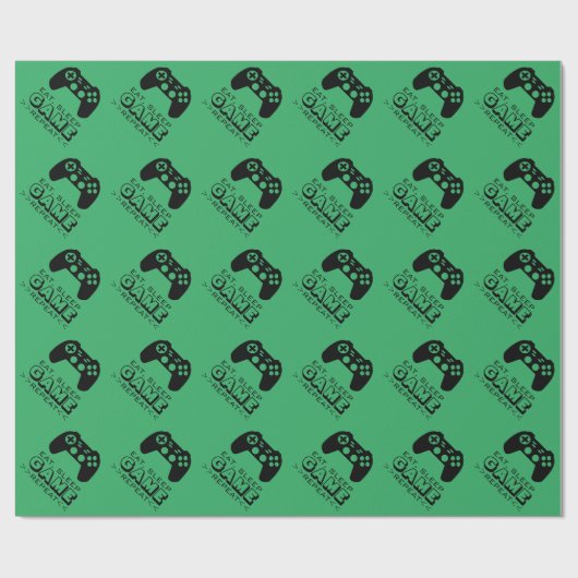 Eat Sleep Game Wiederholen lustige Weihnachten & G Geschenkpapier (Flach)