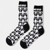 Eat Sleep Game Wiederholen Sie lustige Socken Gesc (Linkes Detail)