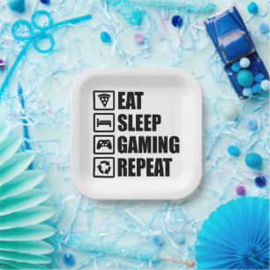 Eat Sleep Gaming Repeat Pappteller