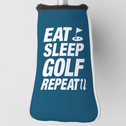 Eat Sleep Golf Repeat Golf Headcover (Rotieren 90)
