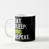 Eat Sleep Grillen Wiederholen Barbeque Barbecue Fu Kaffeetasse (Links)