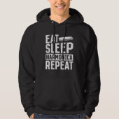 Eat Sleep Harmonica Repeat  Harmonica Hoodie (Vorderseite)