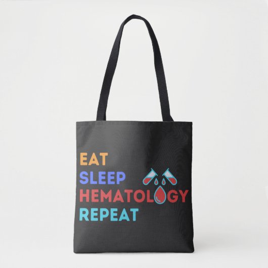 EAT SLEEP HEMATOLOGIE REPEAT - #lablife Tasche (Vorderseite)