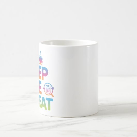 Eat Sleep Hire Repeat HR Admin Coffee Mug Kaffeetasse (Mittel)