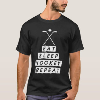 Eat Sleep Hockey Eishockey Boy T-Shirt