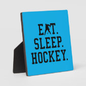 Eat Sleep Hockey - Hockey Liebhaber Fotoplatte (Vorderseite)