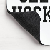 Eat Sleep Hockey - Hockey Liebhaber Mousepad (Ecke)