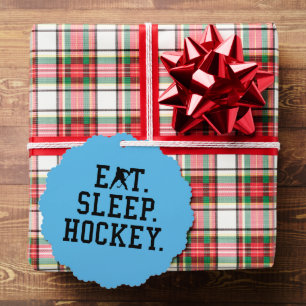 Eat Sleep Hockey - Hockey Liebhaber Ornament Karte