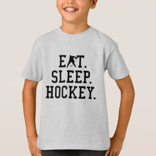 Eat Sleep Hockey - Hockey Liebhaber T-Shirt