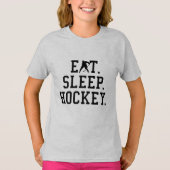 Eat Sleep Hockey - Hockey Lovers T - Shirt (Vorderseite)