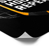 Eat Sleep Hockey Repea Funny Cool Hockey Player  Poster (Ecke)