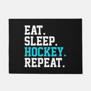 Eat Sleep Hockey Repeat - Hockey Liebhaber Fußmatte