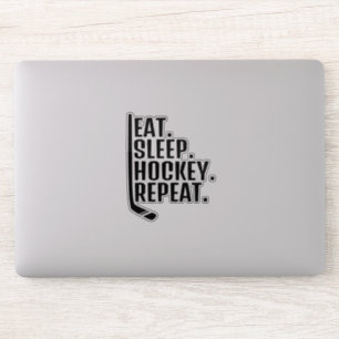 Eat Sleep Hockey Repeat Sticker