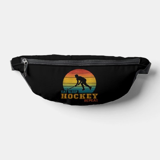 Eat Sleep Hockey Wiederholung Bauchtasche (Ablage )