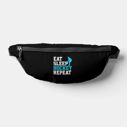 Eat Sleep Hockey Wiederholung Bauchtasche (Ablage )