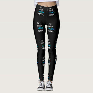 Eat Sleep Hockey Wiederholung Goalkeeper Toralie P Leggings