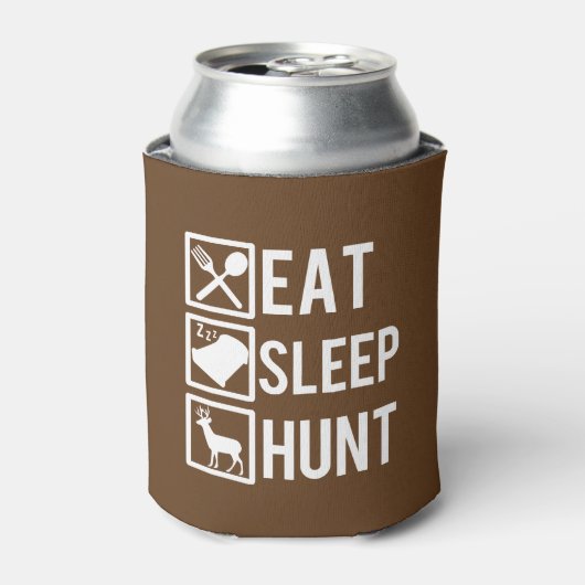 Eat Sleep Hour Funny Dosenkühler (Kanne Vorderseite)