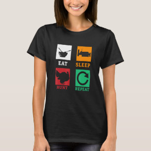 Eat Sleep Hunt Wiederholung Türkei Junter Türkei S T-Shirt
