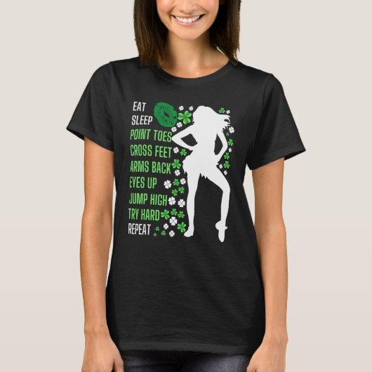 Eat Sleep Irish Dance Irish Dancer T-Shirt (Vorderseite)