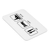 Eat Sleep Jet Ski Magnet (Rechte Seite)