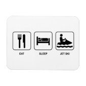Eat Sleep Jet Ski Magnet (Horizontal)