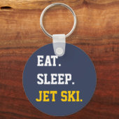 Eat Sleep Jet Ski Schlüsselanhänger (Vorderseite)