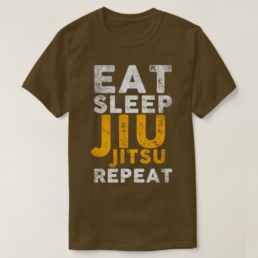 Eat Sleep Jiu Jitsu Repeat T-Shirt (Design vorne)