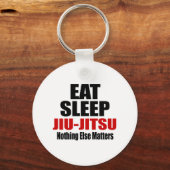 EAT SLEEP JIU-JITSU SCHLÜSSELANHÄNGER (Vorderseite)