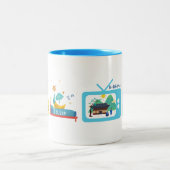 EAT SLEEP K-DRAMA REPEAT (Personalisieren) AKTUALI Zweifarbige Tasse (Mittel)