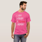 Eat Sleep Kajukenbo Repeat Funny Karate Judo Fusio T-Shirt (Vorne ganz)