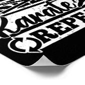 Eat Sleep Karate Repeat - Karate Kampfsport Poster (Ecke)