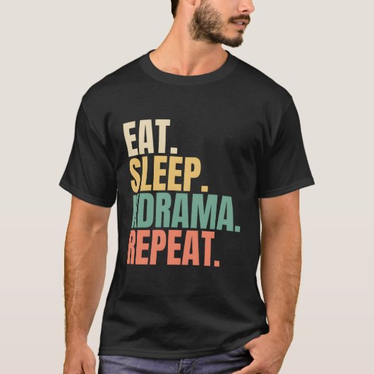 Eat Sleep Kdrama Repeat T-Shirt (Vorderseite)