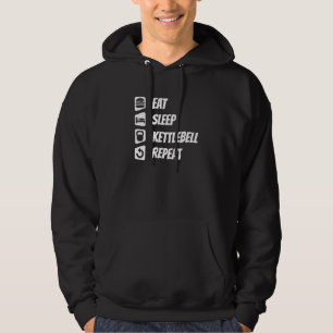 Eat Sleep Kettlebell Wiederholung Hoodie