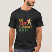 Eat Sleep Kickball Repeat Kickball Kickball Player T-Shirt (Vorderseite)