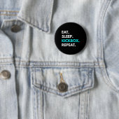 Eat Sleep Kickbox Repeat - Kickbox-Shirts Button (Beispiel)
