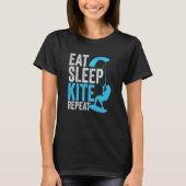 Eat Sleep Kite Repeat for a Kitesurfer T-Shirt (Vorderseite)
