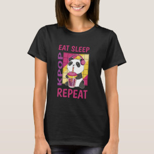 Eat Sleep Kpop Repeat Korean Heart Liebe K-Pop Bla T-Shirt