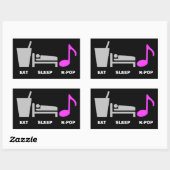 Eat Sleep Kpop Sticker (Blatt)