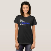 Eat Sleep LA Baseball Repea I Los Angeles Fan T-Shirt (Vorne ganz)