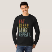 Eat Sleep Lamb Repeat  Lambing T-Shirt (Vorne ganz)