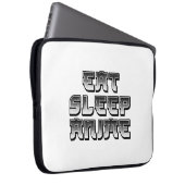 Eat Sleep Laptopschutzhülle (Vorne Rechts)