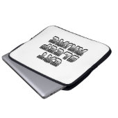 Eat Sleep Laptopschutzhülle (Vorne Knopf)