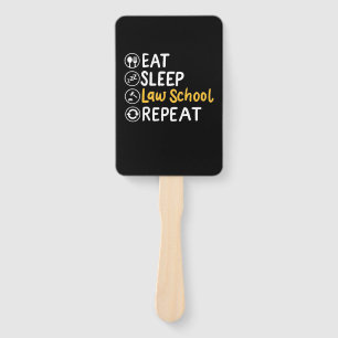 Eat Sleep Law School Wiederholung Fächer
