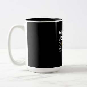 Eat Sleep Law School Wiederholung Zweifarbige Tasse