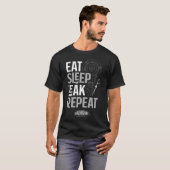 Eat Sleep Leak Repeat Aircooled Leben T-Shirt (Vorne ganz)