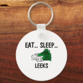 Eat Sleep LEEKS Schlüsselanhänger (Vorderseite)
