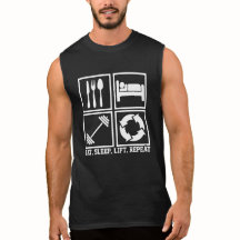 Eat Sleep Lift Wiederholung der Gewichtszunahme