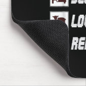 Eat sleep love sheep repeat Funny Quotes Gift Mousepad (Ecke)