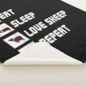 Eat sleep love sheep repeat Funny Quotes Gift Sherpadecke (3/4)
