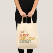 Eat Sleep Mahjong Repeat Tragetasche (Vorderseite (Produkt))